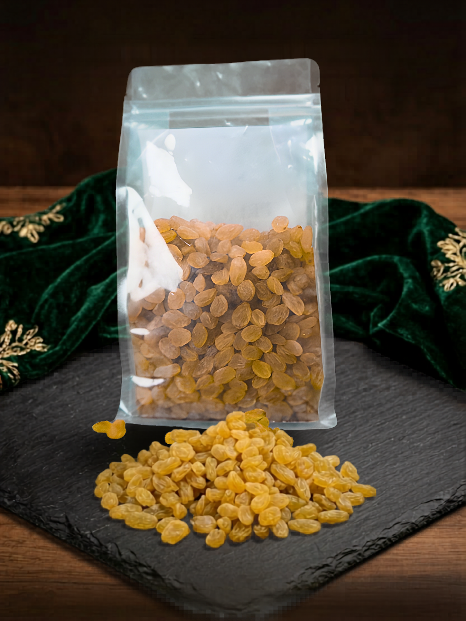 Premium Golden Raisins | Sweet & Seedless Kishmish | Natural Energy Booster & Rich in Iron